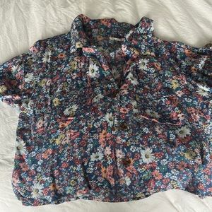 Floral button down